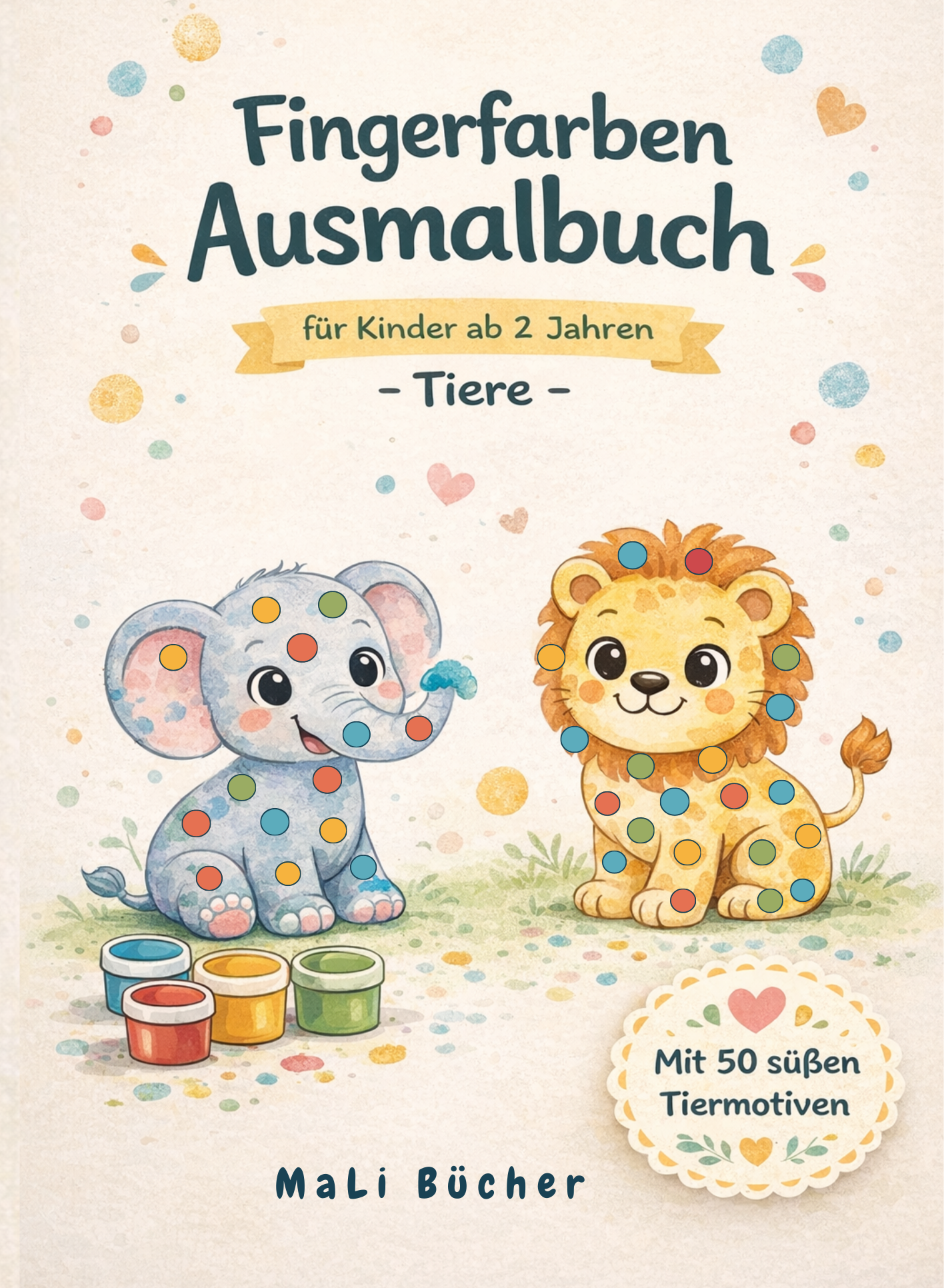 Fingerfarben Ausmalbuch für Kinder ab 2 Jahren
