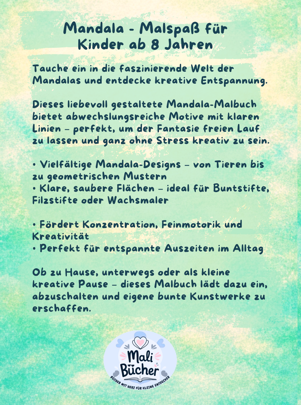 Rückseite Mandala Malbuch