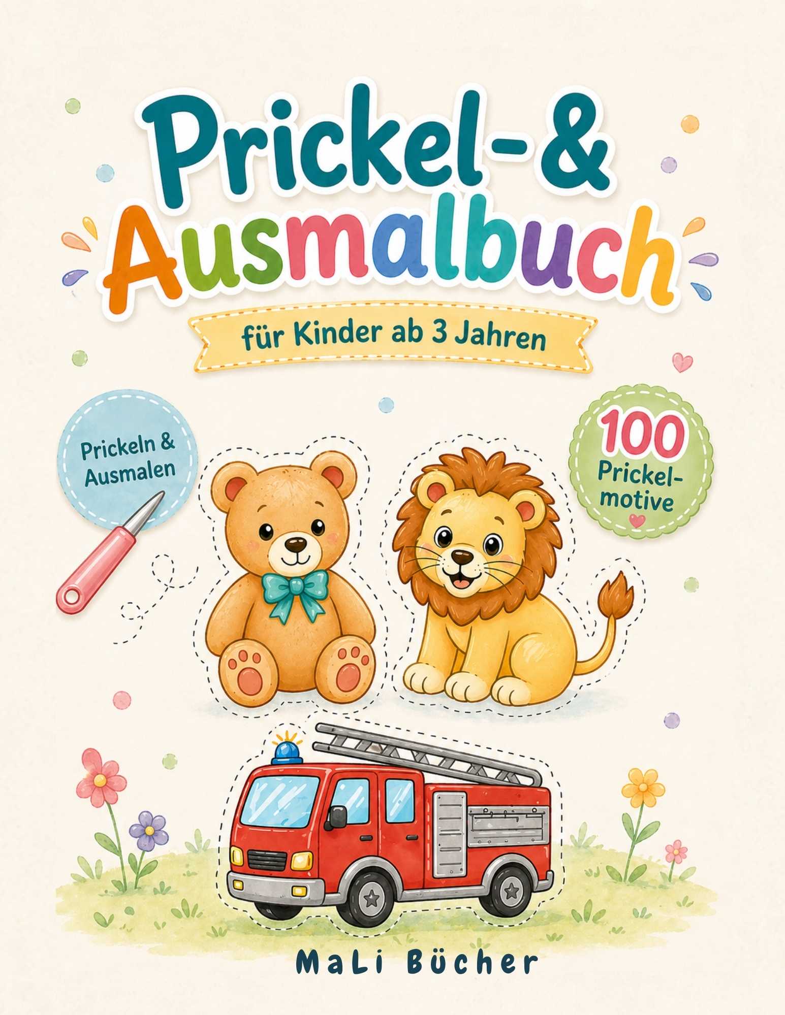 Prickel-Ausmalbuch für Kinder ab 3 Jahren